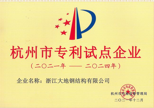 Hangzhou Patent Pilot Enterprise